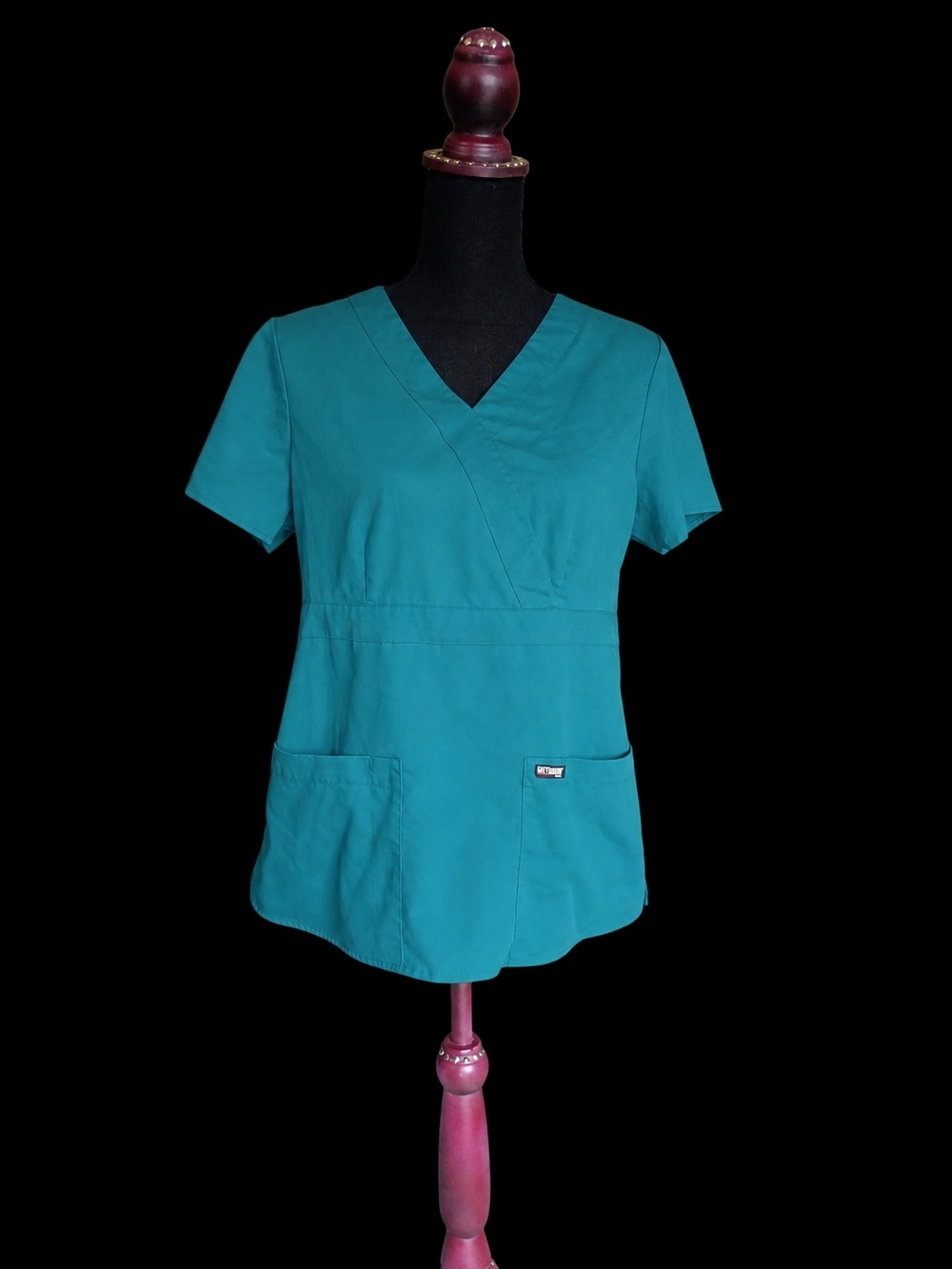 Teal Grey's Anatomy Teal Scrub Top And Pants Set. Size M.